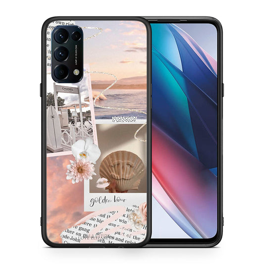 Θήκη Αγίου Βαλεντίνου Oppo Find X3 Lite / Reno 5 5G / Reno 5 4G Golden Hour από τη Smartfits με σχέδιο στο πίσω μέρος και μαύρο περίβλημα | Oppo Find X3 Lite / Reno 5 5G / Reno 5 4G Golden Hour case with colorful back and black bezels