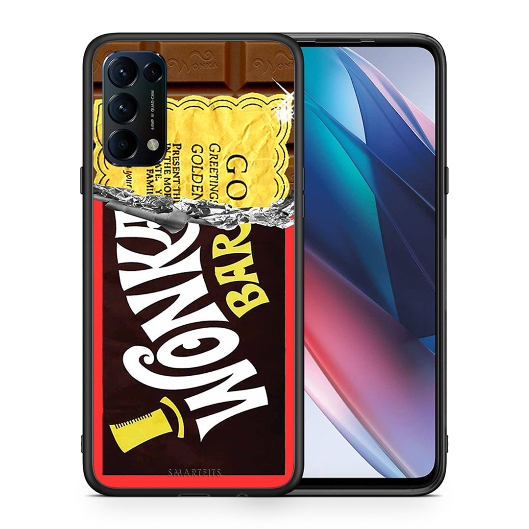 Θήκη Oppo Find X3 Lite / Reno 5 5G / Reno 5 4G Golden Ticket από τη Smartfits με σχέδιο στο πίσω μέρος και μαύρο περίβλημα | Oppo Find X3 Lite / Reno 5 5G / Reno 5 4G Golden Ticket case with colorful back and black bezels