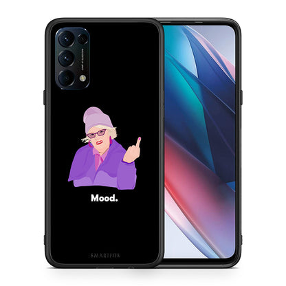 Θήκη Oppo Find X3 Lite / Reno 5 5G / Reno 5 4G Grandma Mood Black από τη Smartfits με σχέδιο στο πίσω μέρος και μαύρο περίβλημα | Oppo Find X3 Lite / Reno 5 5G / Reno 5 4G Grandma Mood Black case with colorful back and black bezels