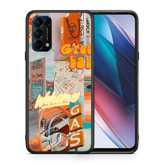 Θήκη Αγίου Βαλεντίνου Oppo Find X3 Lite / Reno 5 5G / Reno 5 4G Groovy Babe από τη Smartfits με σχέδιο στο πίσω μέρος και μαύρο περίβλημα | Oppo Find X3 Lite / Reno 5 5G / Reno 5 4G Groovy Babe case with colorful back and black bezels