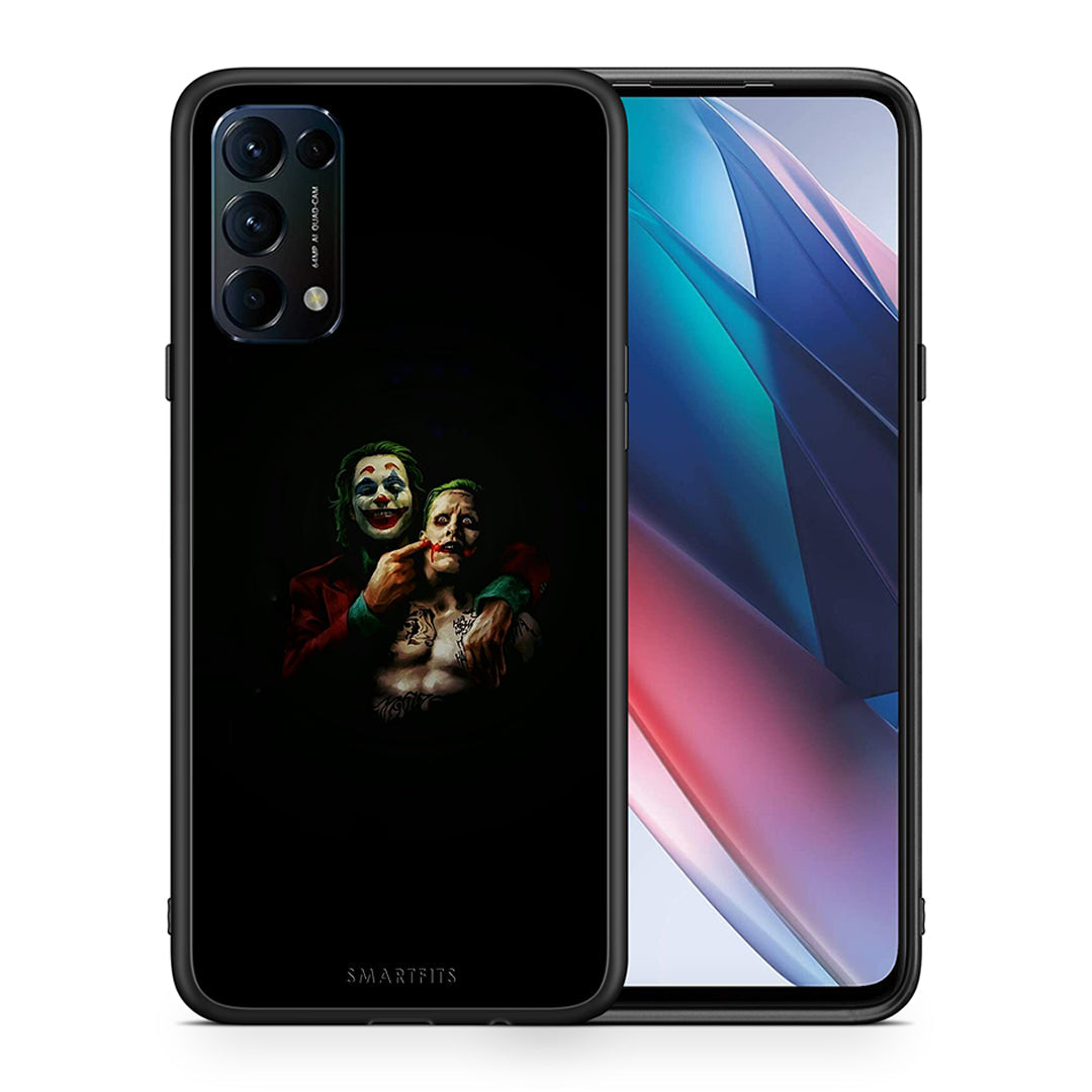 Θήκη Oppo Find X3 Lite / Reno 5 5G / Reno 5 4G Clown Hero από τη Smartfits με σχέδιο στο πίσω μέρος και μαύρο περίβλημα | Oppo Find X3 Lite / Reno 5 5G / Reno 5 4G Clown Hero case with colorful back and black bezels
