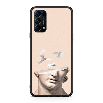 Oppo Find X3 Lite / Reno 5 5G / Reno 5 4G In Love θήκη από τη Smartfits με σχέδιο στο πίσω μέρος και μαύρο περίβλημα | Smartphone case with colorful back and black bezels by Smartfits