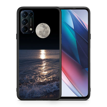 Θήκη Oppo Find X3 Lite / Reno 5 5G / Reno 5 4G Moon Landscape από τη Smartfits με σχέδιο στο πίσω μέρος και μαύρο περίβλημα | Oppo Find X3 Lite / Reno 5 5G / Reno 5 4G Moon Landscape case with colorful back and black bezels