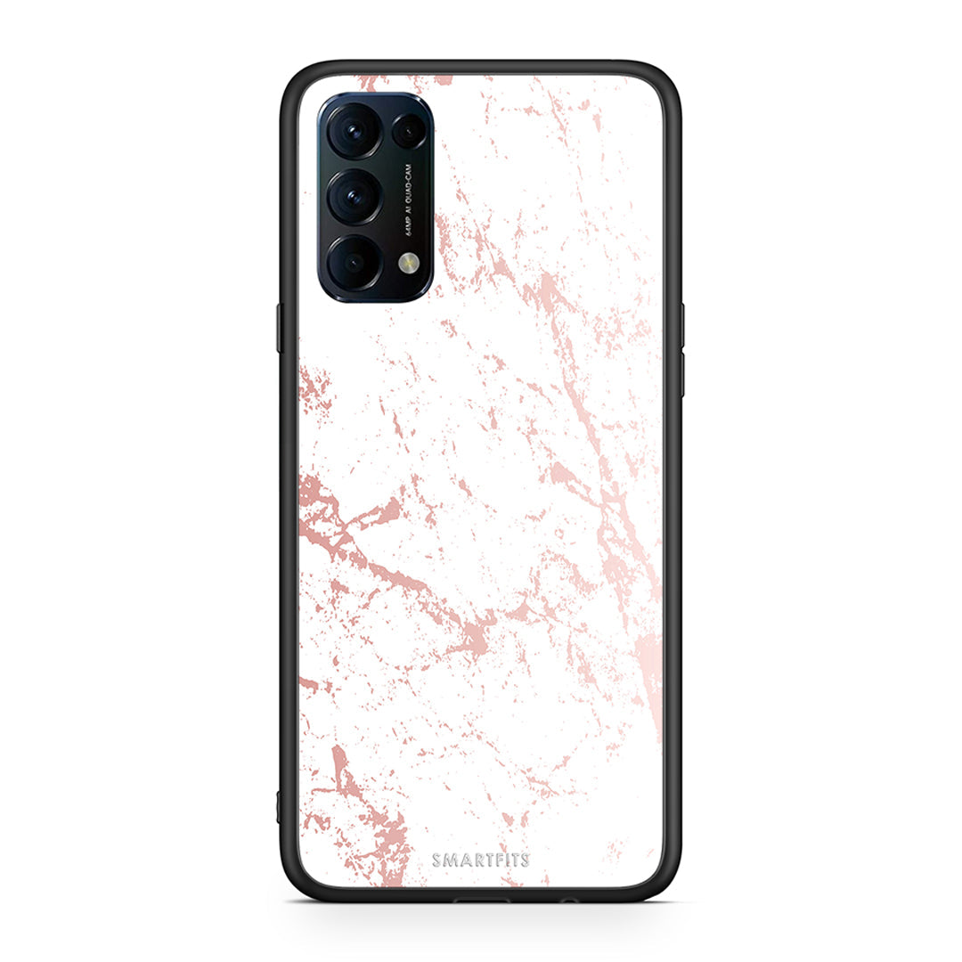 116 - Oppo Find X3 Lite / Reno 5 5G / Reno 5 4G Pink Splash Marble case, cover, bumper