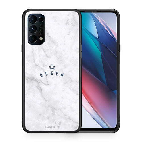 Θήκη Oppo Find X3 Lite / Reno 5 5G / Reno 5 4G Queen Marble από τη Smartfits με σχέδιο στο πίσω μέρος και μαύρο περίβλημα | Oppo Find X3 Lite / Reno 5 5G / Reno 5 4G Queen Marble case with colorful back and black bezels