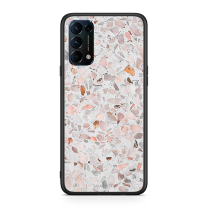 Oppo Find X3 Lite / Reno 5 5G / Reno 5 4G Marble Terrazzo θήκη από τη Smartfits με σχέδιο στο πίσω μέρος και μαύρο περίβλημα | Smartphone case with colorful back and black bezels by Smartfits