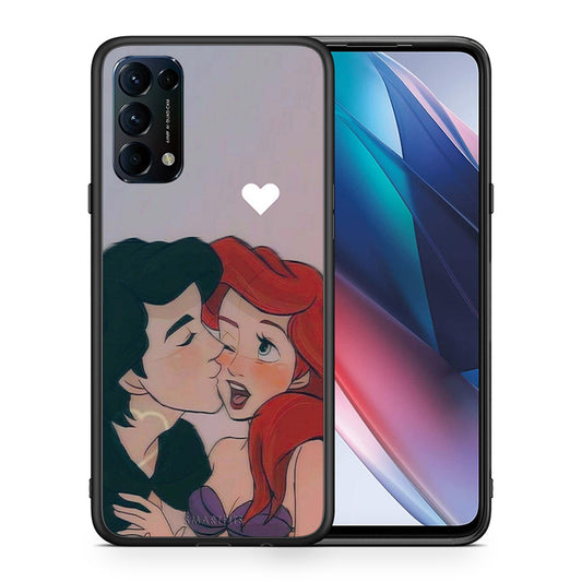 Θήκη Αγίου Βαλεντίνου Oppo Find X3 Lite / Reno 5 5G / Reno 5 4G Mermaid Love από τη Smartfits με σχέδιο στο πίσω μέρος και μαύρο περίβλημα | Oppo Find X3 Lite / Reno 5 5G / Reno 5 4G Mermaid Love case with colorful back and black bezels