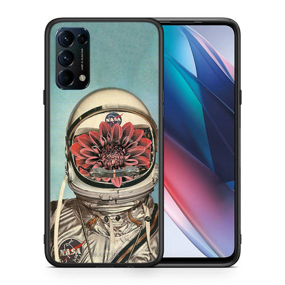 Θήκη Oppo Find X3 Lite / Reno 5 5G / Reno 5 4G Nasa Bloom από τη Smartfits με σχέδιο στο πίσω μέρος και μαύρο περίβλημα | Oppo Find X3 Lite / Reno 5 5G / Reno 5 4G Nasa Bloom case with colorful back and black bezels