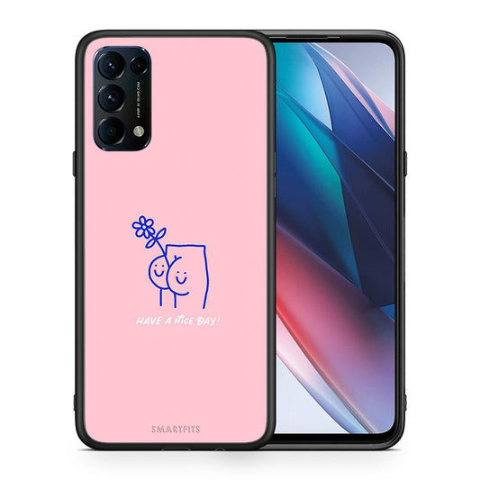 Θήκη Oppo Find X3 Lite / Reno 5 5G / Reno 5 4G Nice Day από τη Smartfits με σχέδιο στο πίσω μέρος και μαύρο περίβλημα | Oppo Find X3 Lite / Reno 5 5G / Reno 5 4G Nice Day case with colorful back and black bezels