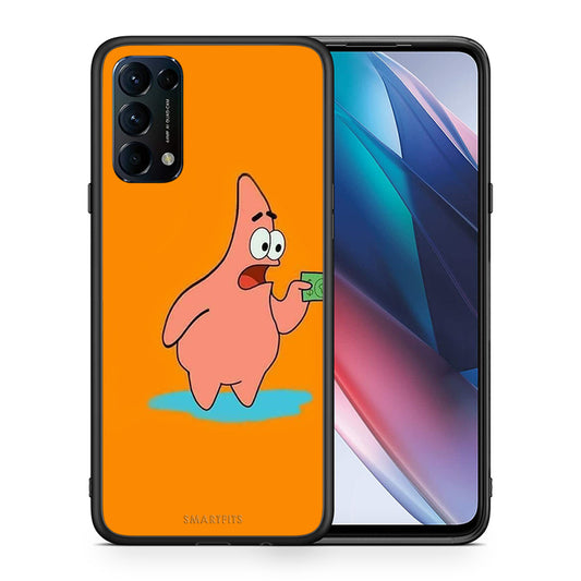 Θήκη Αγίου Βαλεντίνου Oppo Find X3 Lite / Reno 5 5G / Reno 5 4G No Money 1 από τη Smartfits με σχέδιο στο πίσω μέρος και μαύρο περίβλημα | Oppo Find X3 Lite / Reno 5 5G / Reno 5 4G No Money 1 case with colorful back and black bezels