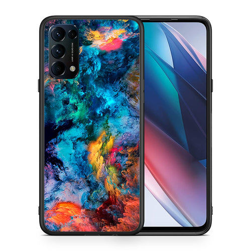 Θήκη Oppo Find X3 Lite / Reno 5 5G / Reno 5 4G Crayola Paint από τη Smartfits με σχέδιο στο πίσω μέρος και μαύρο περίβλημα | Oppo Find X3 Lite / Reno 5 5G / Reno 5 4G Crayola Paint case with colorful back and black bezels