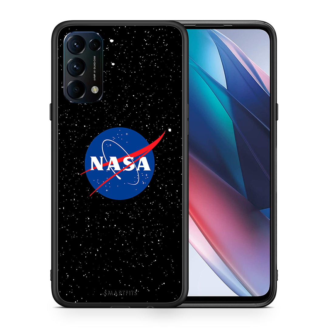 Θήκη Oppo Find X3 Lite / Reno 5 5G / Reno 5 4G NASA PopArt από τη Smartfits με σχέδιο στο πίσω μέρος και μαύρο περίβλημα | Oppo Find X3 Lite / Reno 5 5G / Reno 5 4G NASA PopArt case with colorful back and black bezels