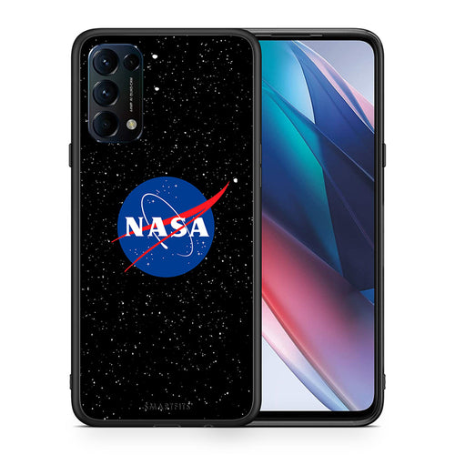 Θήκη Oppo Find X3 Lite / Reno 5 5G / Reno 5 4G NASA PopArt από τη Smartfits με σχέδιο στο πίσω μέρος και μαύρο περίβλημα | Oppo Find X3 Lite / Reno 5 5G / Reno 5 4G NASA PopArt case with colorful back and black bezels