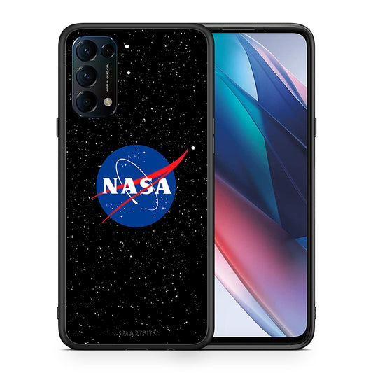 Θήκη Oppo Find X3 Lite / Reno 5 5G / Reno 5 4G NASA PopArt από τη Smartfits με σχέδιο στο πίσω μέρος και μαύρο περίβλημα | Oppo Find X3 Lite / Reno 5 5G / Reno 5 4G NASA PopArt case with colorful back and black bezels