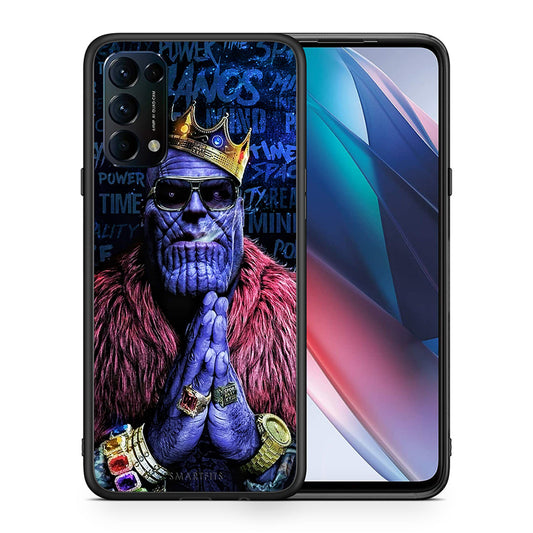 Θήκη Oppo Find X3 Lite / Reno 5 5G / Reno 5 4G Thanos PopArt από τη Smartfits με σχέδιο στο πίσω μέρος και μαύρο περίβλημα | Oppo Find X3 Lite / Reno 5 5G / Reno 5 4G Thanos PopArt case with colorful back and black bezels