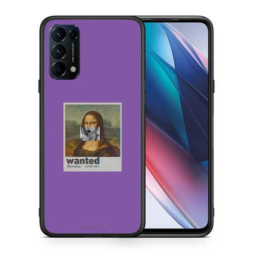 Θήκη Oppo Find X3 Lite / Reno 5 5G / Reno 5 4G Monalisa Popart από τη Smartfits με σχέδιο στο πίσω μέρος και μαύρο περίβλημα | Oppo Find X3 Lite / Reno 5 5G / Reno 5 4G Monalisa Popart case with colorful back and black bezels
