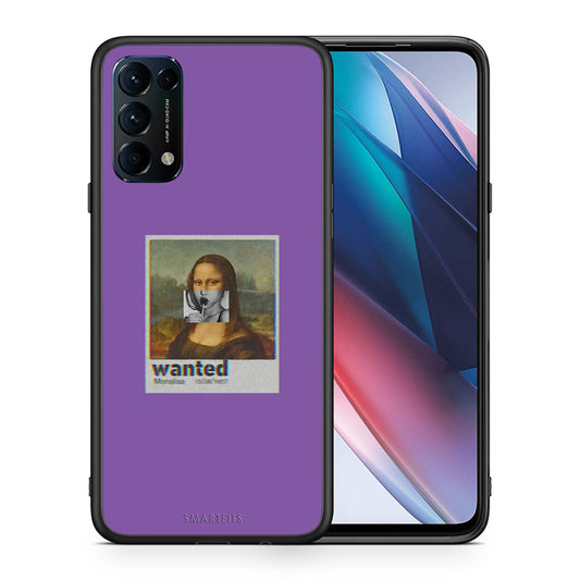 Θήκη Oppo Find X3 Lite / Reno 5 5G / Reno 5 4G Monalisa Popart από τη Smartfits με σχέδιο στο πίσω μέρος και μαύρο περίβλημα | Oppo Find X3 Lite / Reno 5 5G / Reno 5 4G Monalisa Popart case with colorful back and black bezels