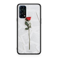 Thumbnail for Oppo Find X3 Lite / Reno 5 5G / Reno 5 4G Red Rose θήκη από τη Smartfits με σχέδιο στο πίσω μέρος και μαύρο περίβλημα | Smartphone case with colorful back and black bezels by Smartfits