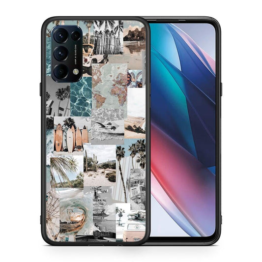 Θήκη Oppo Find X3 Lite / Reno 5 5G / Reno 5 4G Retro Beach Life από τη Smartfits με σχέδιο στο πίσω μέρος και μαύρο περίβλημα | Oppo Find X3 Lite / Reno 5 5G / Reno 5 4G Retro Beach Life case with colorful back and black bezels