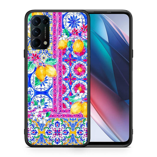Θήκη Oppo Find X3 Lite / Reno 5 5G / Reno 5 4G Retro Spring από τη Smartfits με σχέδιο στο πίσω μέρος και μαύρο περίβλημα | Oppo Find X3 Lite / Reno 5 5G / Reno 5 4G Retro Spring case with colorful back and black bezels