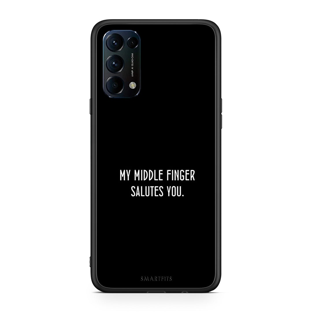 Oppo Find X3 Lite / Reno 5 5G / Reno 5 4G Salute θήκη από τη Smartfits με σχέδιο στο πίσω μέρος και μαύρο περίβλημα | Smartphone case with colorful back and black bezels by Smartfits