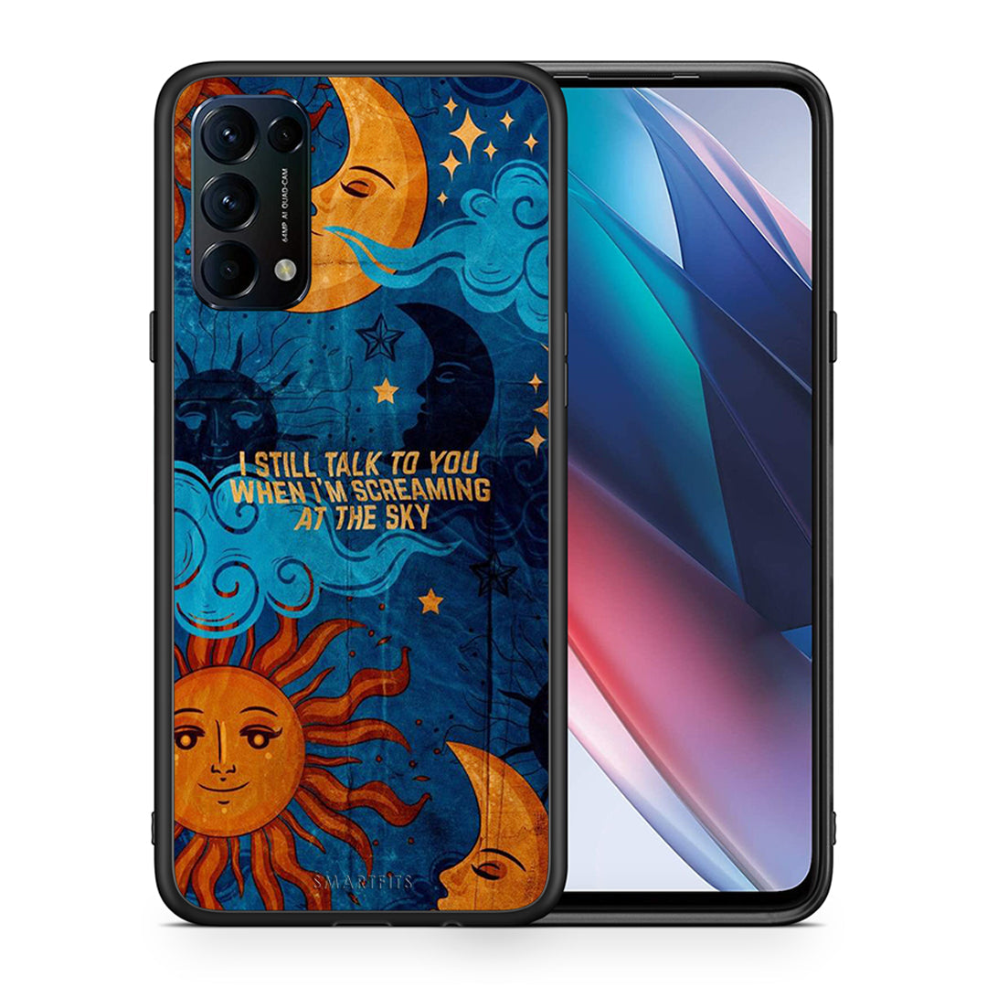 Θήκη Oppo Find X3 Lite / Reno 5 5G / Reno 5 4G Screaming Sky από τη Smartfits με σχέδιο στο πίσω μέρος και μαύρο περίβλημα | Oppo Find X3 Lite / Reno 5 5G / Reno 5 4G Screaming Sky case with colorful back and black bezels