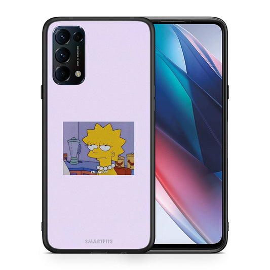 Θήκη Oppo Find X3 Lite / Reno 5 5G / Reno 5 4G So Happy από τη Smartfits με σχέδιο στο πίσω μέρος και μαύρο περίβλημα | Oppo Find X3 Lite / Reno 5 5G / Reno 5 4G So Happy case with colorful back and black bezels