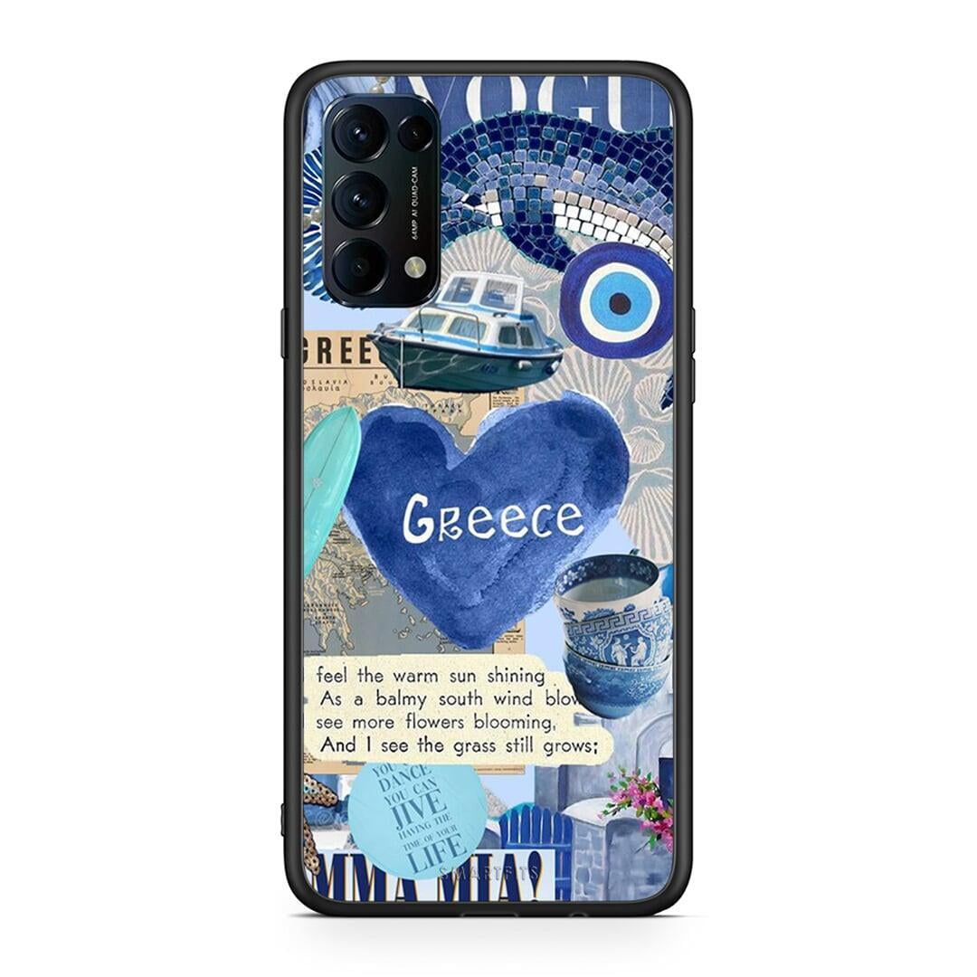 Oppo Find X3 Lite / Reno 5 5G / Reno 5 4G Summer In Greece Θήκη από τη Smartfits με σχέδιο στο πίσω μέρος και μαύρο περίβλημα | Smartphone case with colorful back and black bezels by Smartfits