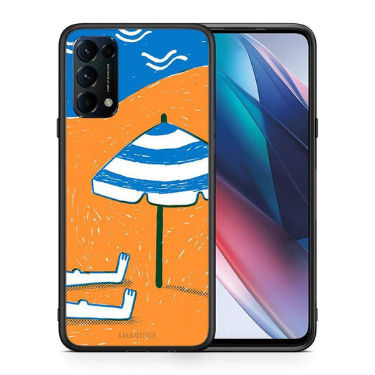 Θήκη Oppo Find X3 Lite / Reno 5 5G / Reno 5 4G Summering από τη Smartfits με σχέδιο στο πίσω μέρος και μαύρο περίβλημα | Oppo Find X3 Lite / Reno 5 5G / Reno 5 4G Summering case with colorful back and black bezels