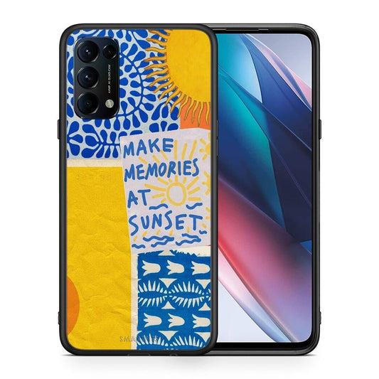 Θήκη Oppo Find X3 Lite / Reno 5 5G / Reno 5 4G Sunset Memories από τη Smartfits με σχέδιο στο πίσω μέρος και μαύρο περίβλημα | Oppo Find X3 Lite / Reno 5 5G / Reno 5 4G Sunset Memories case with colorful back and black bezels