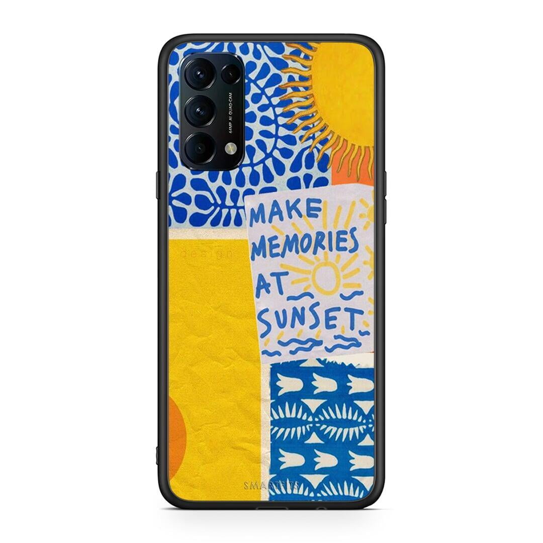 Oppo Find X3 Lite / Reno 5 5G / Reno 5 4G Sunset Memories Θήκη από τη Smartfits με σχέδιο στο πίσω μέρος και μαύρο περίβλημα | Smartphone case with colorful back and black bezels by Smartfits