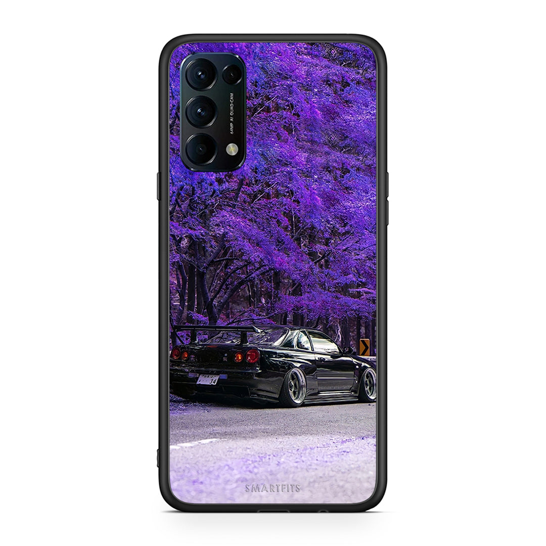 Oppo Find X3 Lite / Reno 5 5G / Reno 5 4G Super Car Θήκη Αγίου Βαλεντίνου από τη Smartfits με σχέδιο στο πίσω μέρος και μαύρο περίβλημα | Smartphone case with colorful back and black bezels by Smartfits