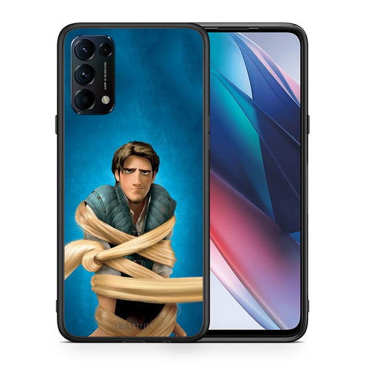 Θήκη Αγίου Βαλεντίνου Oppo Find X3 Lite / Reno 5 5G / Reno 5 4G Tangled 1 από τη Smartfits με σχέδιο στο πίσω μέρος και μαύρο περίβλημα | Oppo Find X3 Lite / Reno 5 5G / Reno 5 4G Tangled 1 case with colorful back and black bezels