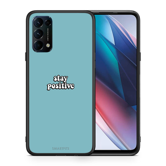 Θήκη Oppo Find X3 Lite / Reno 5 5G / Reno 5 4G Positive Text από τη Smartfits με σχέδιο στο πίσω μέρος και μαύρο περίβλημα | Oppo Find X3 Lite / Reno 5 5G / Reno 5 4G Positive Text case with colorful back and black bezels
