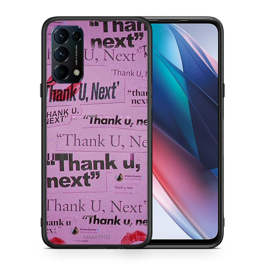 Θήκη Αγίου Βαλεντίνου Oppo Find X3 Lite / Reno 5 5G / Reno 5 4G Thank You Next από τη Smartfits με σχέδιο στο πίσω μέρος και μαύρο περίβλημα | Oppo Find X3 Lite / Reno 5 5G / Reno 5 4G Thank You Next case with colorful back and black bezels