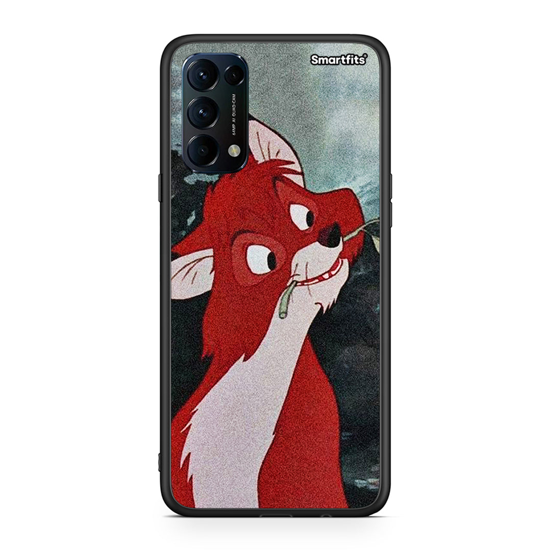 Oppo Find X3 Lite / Reno 5 5G / Reno 5 4G Tod And Vixey Love 1 θήκη από τη Smartfits με σχέδιο στο πίσω μέρος και μαύρο περίβλημα | Smartphone case with colorful back and black bezels by Smartfits