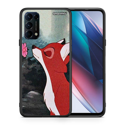 Θήκη Oppo Find X3 Lite / Reno 5 5G / Reno 5 4G Tod And Vixey Love 2 από τη Smartfits με σχέδιο στο πίσω μέρος και μαύρο περίβλημα | Oppo Find X3 Lite / Reno 5 5G / Reno 5 4G Tod And Vixey Love 2 case with colorful back and black bezels