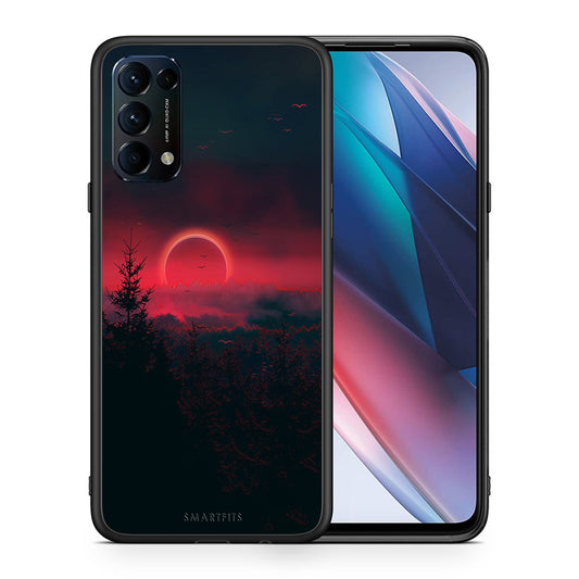 Θήκη Oppo Find X3 Lite / Reno 5 5G / Reno 5 4G Sunset Tropic από τη Smartfits με σχέδιο στο πίσω μέρος και μαύρο περίβλημα | Oppo Find X3 Lite / Reno 5 5G / Reno 5 4G Sunset Tropic case with colorful back and black bezels