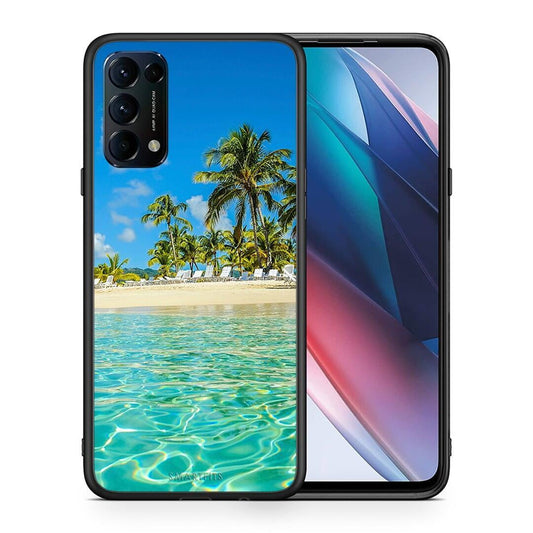 Θήκη Oppo Find X3 Lite / Reno 5 5G / Reno 5 4G Tropical Vibes από τη Smartfits με σχέδιο στο πίσω μέρος και μαύρο περίβλημα | Oppo Find X3 Lite / Reno 5 5G / Reno 5 4G Tropical Vibes case with colorful back and black bezels