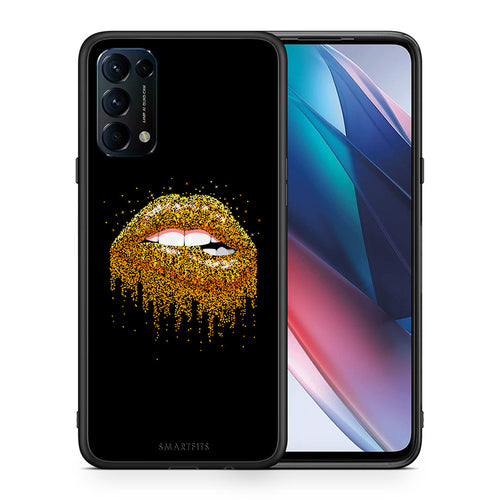 Θήκη Oppo Find X3 Lite / Reno 5 5G / Reno 5 4G Golden Valentine από τη Smartfits με σχέδιο στο πίσω μέρος και μαύρο περίβλημα | Oppo Find X3 Lite / Reno 5 5G / Reno 5 4G Golden Valentine case with colorful back and black bezels