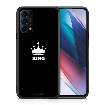 Θήκη Oppo Find X3 Lite / Reno 5 5G / Reno 5 4G King Valentine από τη Smartfits με σχέδιο στο πίσω μέρος και μαύρο περίβλημα | Oppo Find X3 Lite / Reno 5 5G / Reno 5 4G King Valentine case with colorful back and black bezels