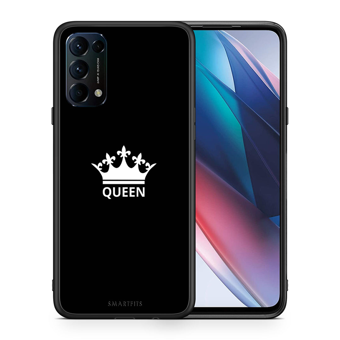 Θήκη Oppo Find X3 Lite / Reno 5 5G / Reno 5 4G Queen Valentine από τη Smartfits με σχέδιο στο πίσω μέρος και μαύρο περίβλημα | Oppo Find X3 Lite / Reno 5 5G / Reno 5 4G Queen Valentine case with colorful back and black bezels