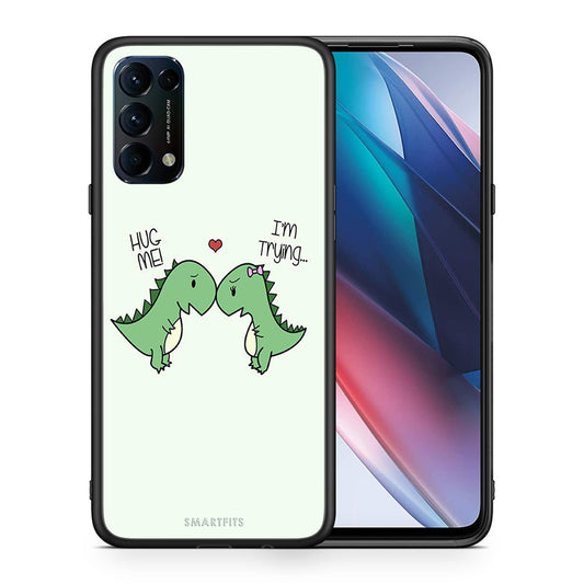 Θήκη Oppo Find X3 Lite / Reno 5 5G / Reno 5 4G Rex Valentine από τη Smartfits με σχέδιο στο πίσω μέρος και μαύρο περίβλημα | Oppo Find X3 Lite / Reno 5 5G / Reno 5 4G Rex Valentine case with colorful back and black bezels