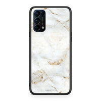 Thumbnail for Oppo Find X3 Lite / Reno 5 5G / Reno 5 4G White Gold Marble θήκη από τη Smartfits με σχέδιο στο πίσω μέρος και μαύρο περίβλημα | Smartphone case with colorful back and black bezels by Smartfits