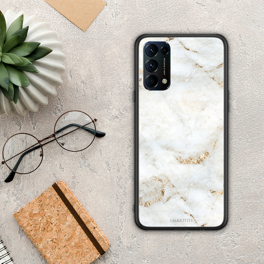 White Gold Marble - Oppo Find X3 Lite / Reno 5 5G / Reno 5 4G θήκη