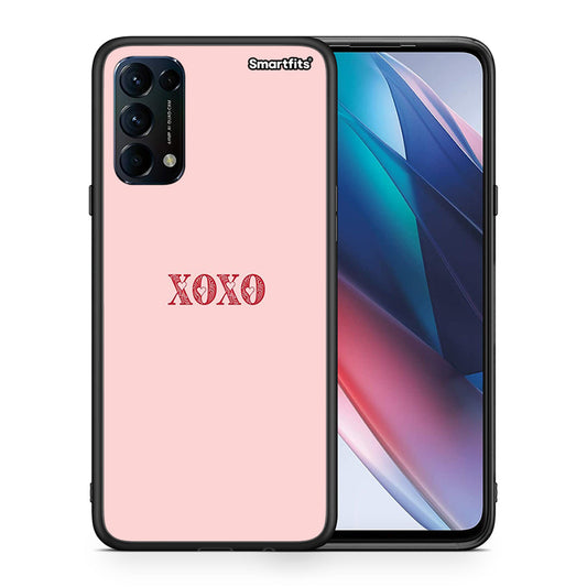 Θήκη Oppo Find X3 Lite / Reno 5 5G / Reno 5 4G XOXO Love από τη Smartfits με σχέδιο στο πίσω μέρος και μαύρο περίβλημα | Oppo Find X3 Lite / Reno 5 5G / Reno 5 4G XOXO Love case with colorful back and black bezels