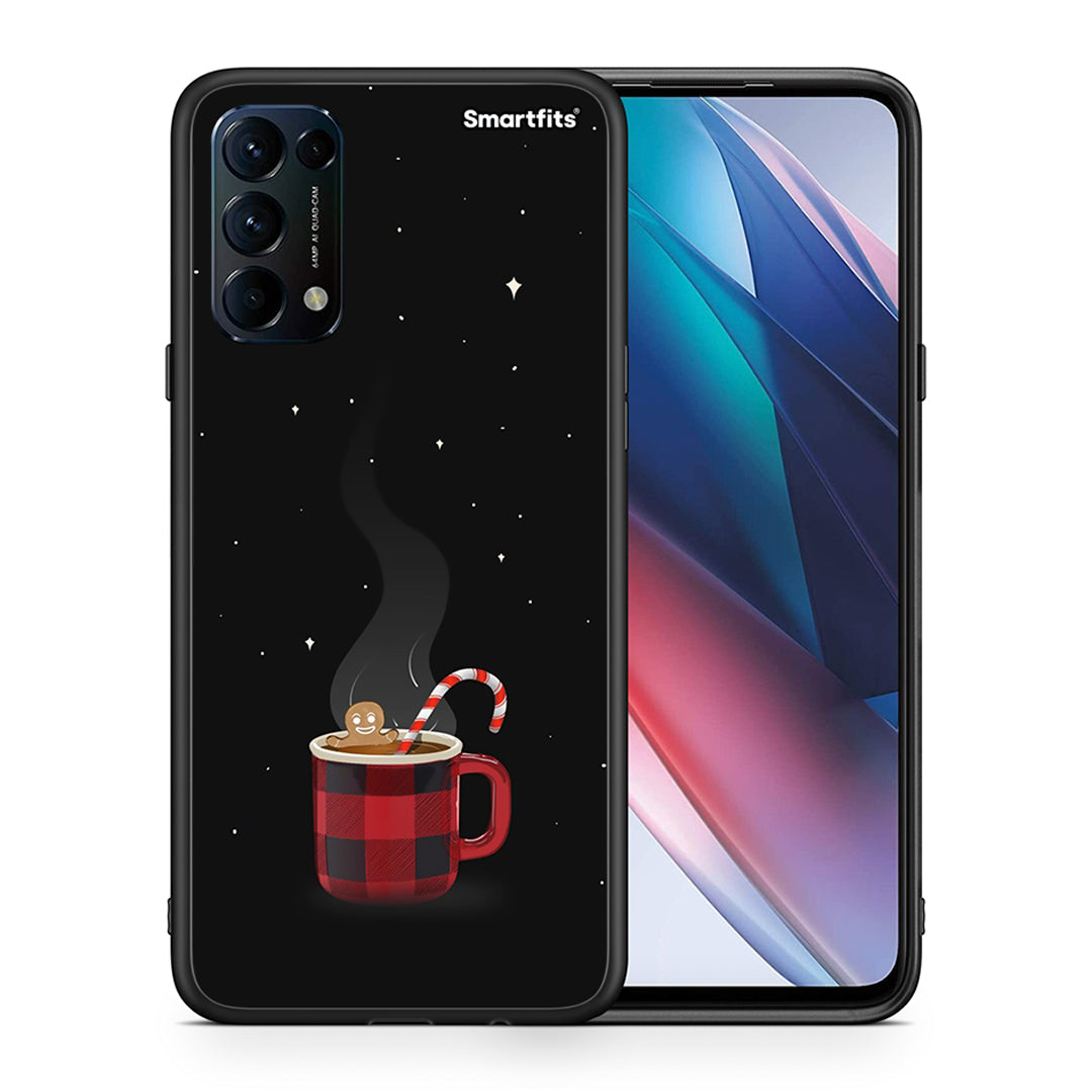 Θήκη Oppo Find X3 Lite / Reno 5 5G / Reno 5 4G Xmas Bathing από τη Smartfits με σχέδιο στο πίσω μέρος και μαύρο περίβλημα | Oppo Find X3 Lite / Reno 5 5G / Reno 5 4G Xmas Bathing case with colorful back and black bezels