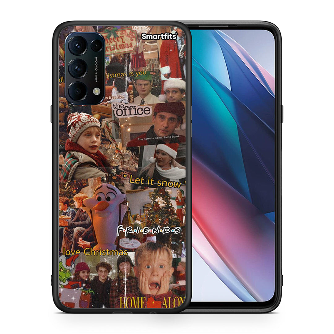 Θήκη Oppo Find X3 Lite / Reno 5 5G / Reno 5 4G Xmas Wishes από τη Smartfits με σχέδιο στο πίσω μέρος και μαύρο περίβλημα | Oppo Find X3 Lite / Reno 5 5G / Reno 5 4G Xmas Wishes case with colorful back and black bezels