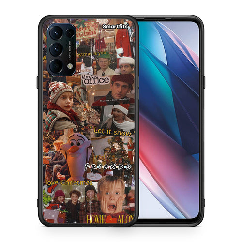 Θήκη Oppo Find X3 Lite / Reno 5 5G / Reno 5 4G Xmas Wishes από τη Smartfits με σχέδιο στο πίσω μέρος και μαύρο περίβλημα | Oppo Find X3 Lite / Reno 5 5G / Reno 5 4G Xmas Wishes case with colorful back and black bezels
