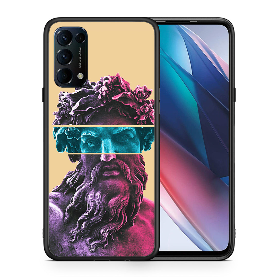 Θήκη Αγίου Βαλεντίνου Oppo Find X3 Lite / Reno 5 5G / Reno 5 4G Zeus Art από τη Smartfits με σχέδιο στο πίσω μέρος και μαύρο περίβλημα | Oppo Find X3 Lite / Reno 5 5G / Reno 5 4G Zeus Art case with colorful back and black bezels